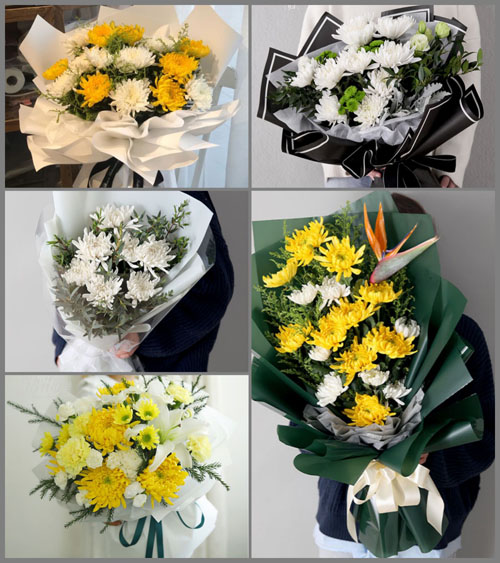 山东莱芜莱城区张家洼街道小洼村白事花束代送